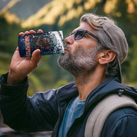 Gruss vom Krampus Christmas 4 in 1 Can Cooler Tumbler Creepy Xmas Devil - Wonder Print Shop