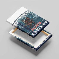 Gruss vom Krampus Christmas Canvas Wall Art Creepy Xmas Devil - Wonder Print Shop