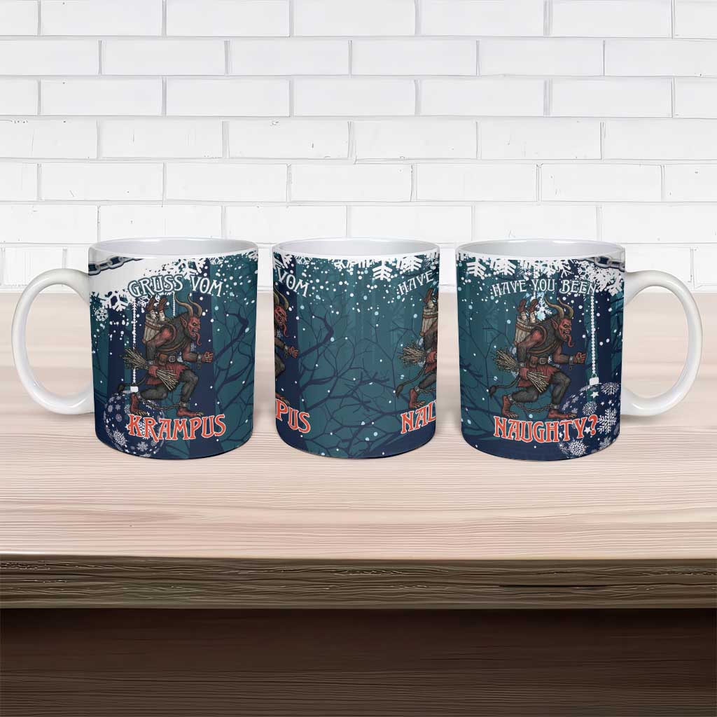 Gruss vom Krampus Christmas Ceramic Mug Creepy Xmas Devil - Wonder Print Shop