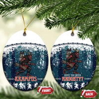 Gruss vom Krampus Christmas Ceramic Ornament Creepy Xmas Devil - Wonder Print Shop