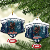 Gruss vom Krampus Christmas Ceramic Ornament Creepy Xmas Devil - Wonder Print Shop