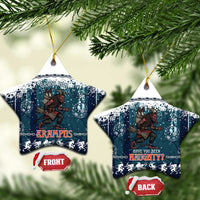 Gruss vom Krampus Christmas Ceramic Ornament Creepy Xmas Devil - Wonder Print Shop
