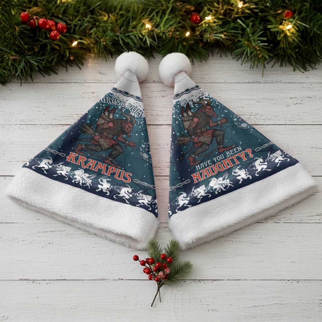 Gruss vom Krampus Christmas Santa Hat Creepy Xmas Devil - Wonder Print Shop