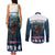 Gruss vom Krampus Christmas Couples Matching Tank Maxi Dress and Long Sleeve Button Shirt Creepy Xmas Devil - Wonder Print Shop