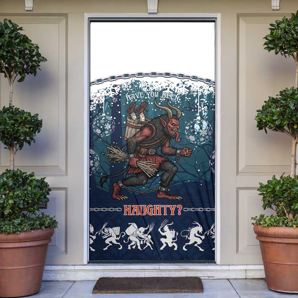Gruss vom Krampus Christmas Door Cover Creepy Xmas Devil - Wonder Print Shop