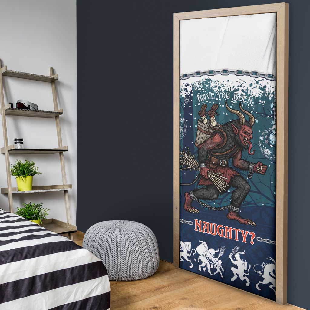 Gruss vom Krampus Christmas Door Cover Creepy Xmas Devil - Wonder Print Shop