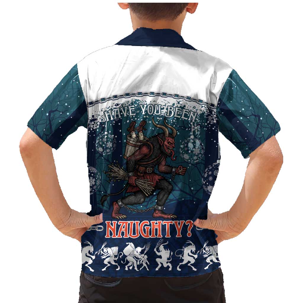 Gruss vom Krampus Christmas Family Matching Mermaid Dress and Hawaiian Shirt Creepy Xmas Devil - Wonder Print Shop