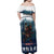 Gruss vom Krampus Christmas Family Matching Off Shoulder Maxi Dress and Hawaiian Shirt Creepy Xmas Devil - Wonder Print Shop