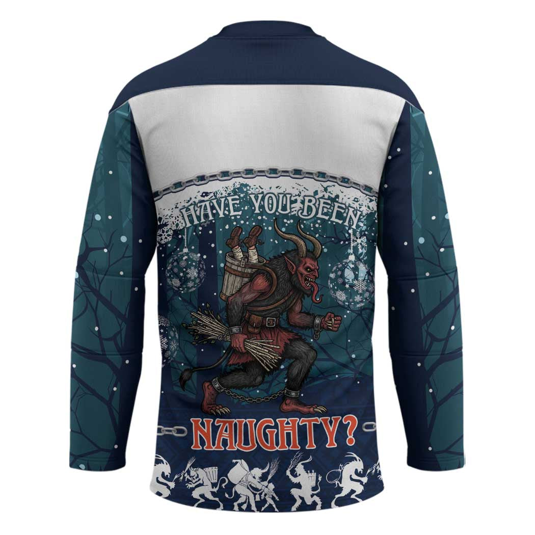 Gruss vom Krampus Christmas Hockey Jersey Creepy Xmas Devil - Wonder Print Shop