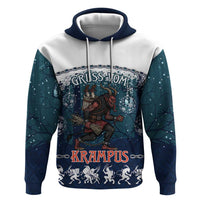 Gruss vom Krampus Christmas Hoodie Creepy Xmas Devil - Wonder Print Shop