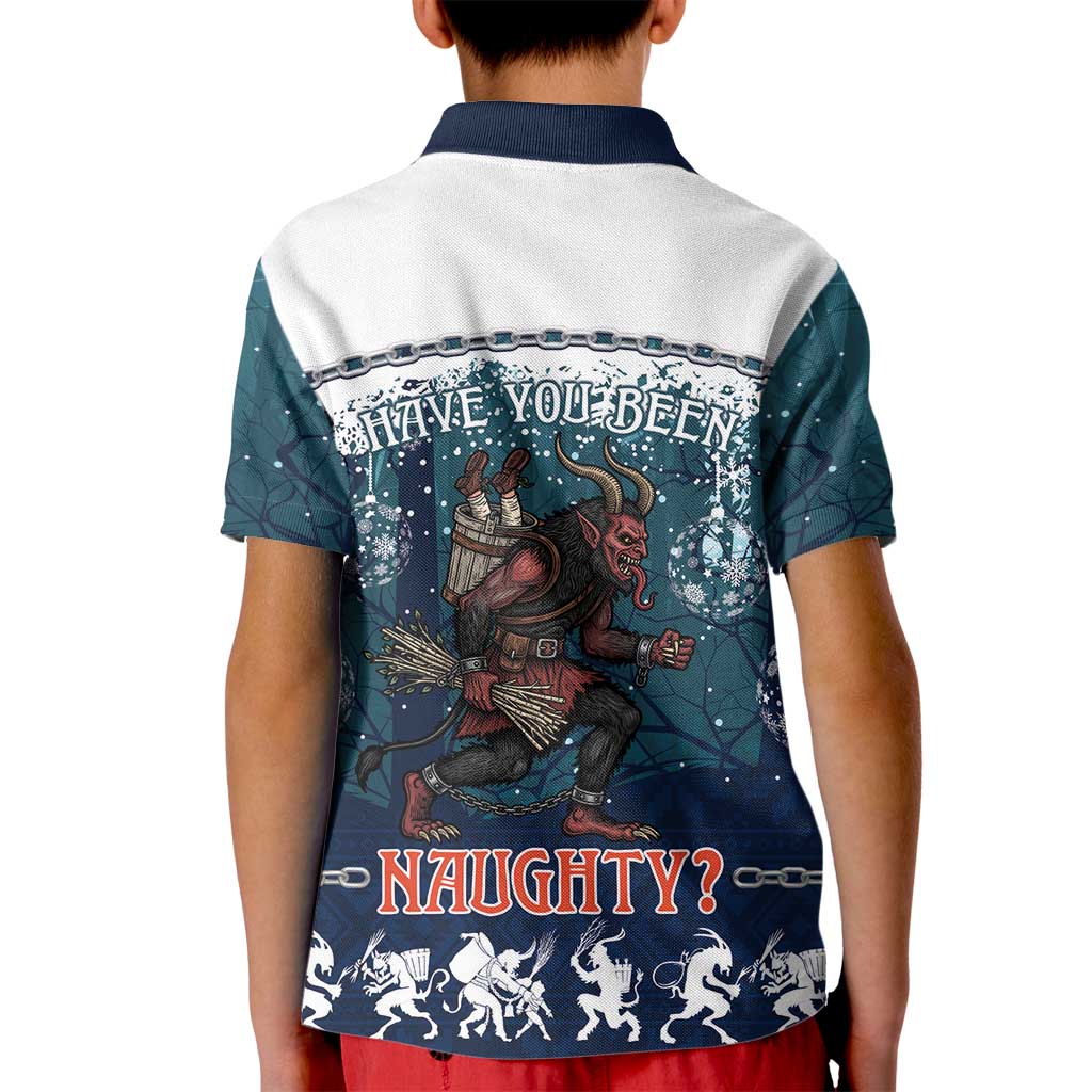Gruss vom Krampus Christmas Kid Polo Shirt Creepy Xmas Devil - Wonder Print Shop