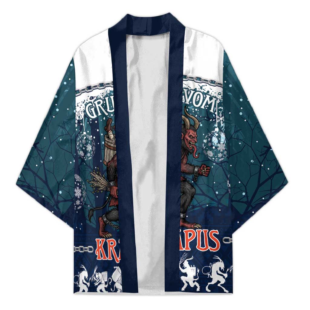 Gruss vom Krampus Christmas Kimono Creepy Xmas Devil - Wonder Print Shop