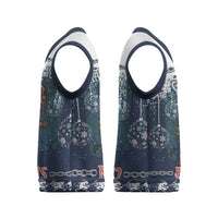 Gruss vom Krampus Christmas Knitted V-Neck Vest Creepy Xmas Devil - Wonder Print Shop