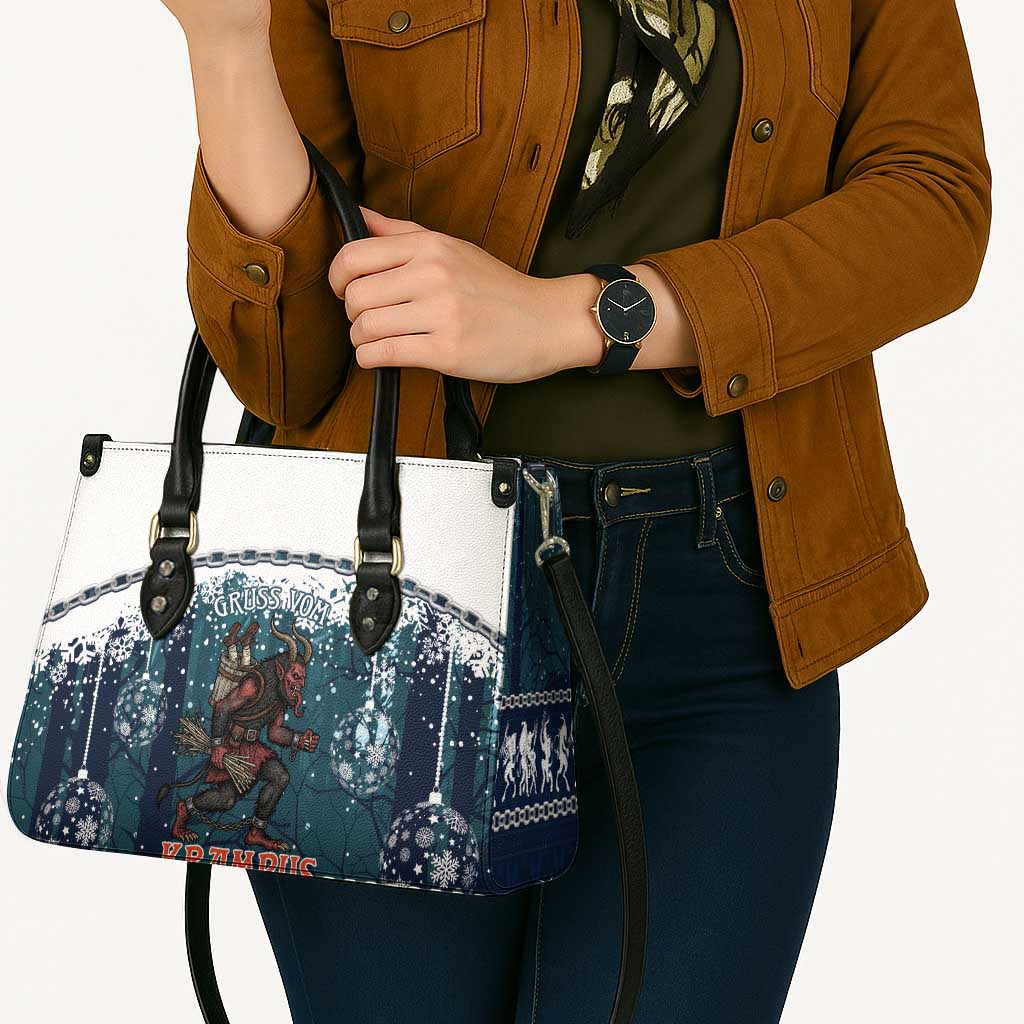 Gruss vom Krampus Christmas Leather Bag Creepy Xmas Devil - Wonder Print Shop