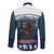 Gruss vom Krampus Christmas Long Sleeve Button Shirt Creepy Xmas Devil - Wonder Print Shop