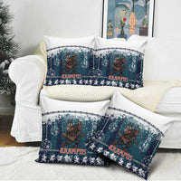 Gruss vom Krampus Christmas Pillow Cover Creepy Xmas Devil - Wonder Print Shop