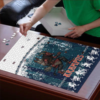 Gruss vom Krampus Christmas Puzzle Creepy Xmas Devil - Wonder Print Shop