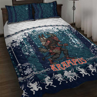 Gruss vom Krampus Christmas Quilt Bed Set Creepy Xmas Devil - Wonder Print Shop
