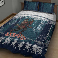 Gruss vom Krampus Christmas Quilt Bed Set Creepy Xmas Devil - Wonder Print Shop