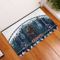 Gruss vom Krampus Christmas Rubber Doormat Creepy Xmas Devil - Wonder Print Shop
