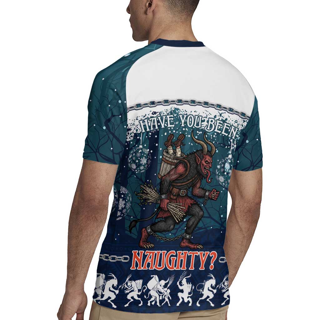 Gruss vom Krampus Christmas Rugby Jersey Creepy Xmas Devil - Wonder Print Shop