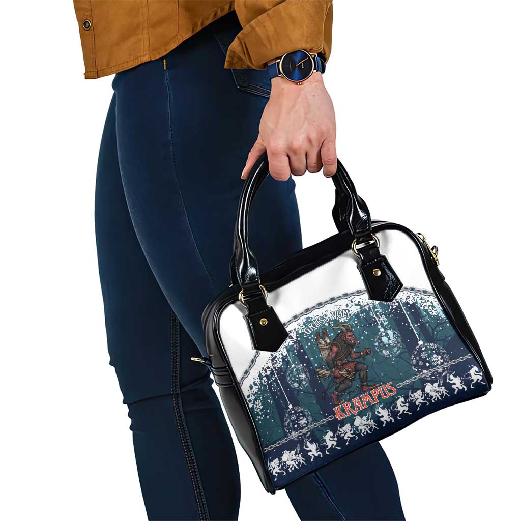 Gruss vom Krampus Christmas Shoulder Handbag Creepy Xmas Devil - Wonder Print Shop