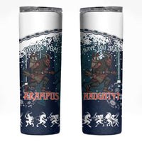 Gruss vom Krampus Christmas Skinny Tumbler Creepy Xmas Devil - Wonder Print Shop