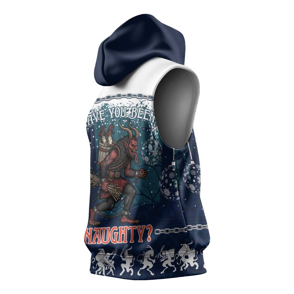 Gruss vom Krampus Christmas Sleeveless Hoodie Creepy Xmas Devil - Wonder Print Shop