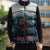 Gruss vom Krampus Christmas Sleeveless Puffer Jacket Creepy Xmas Devil - Wonder Print Shop
