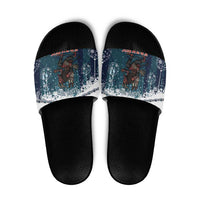 Gruss vom Krampus Christmas Slide Sandals Creepy Xmas Devil - Wonder Print Shop