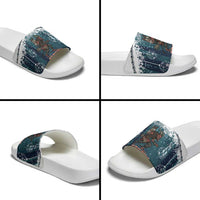 Gruss vom Krampus Christmas Slide Sandals Creepy Xmas Devil - Wonder Print Shop