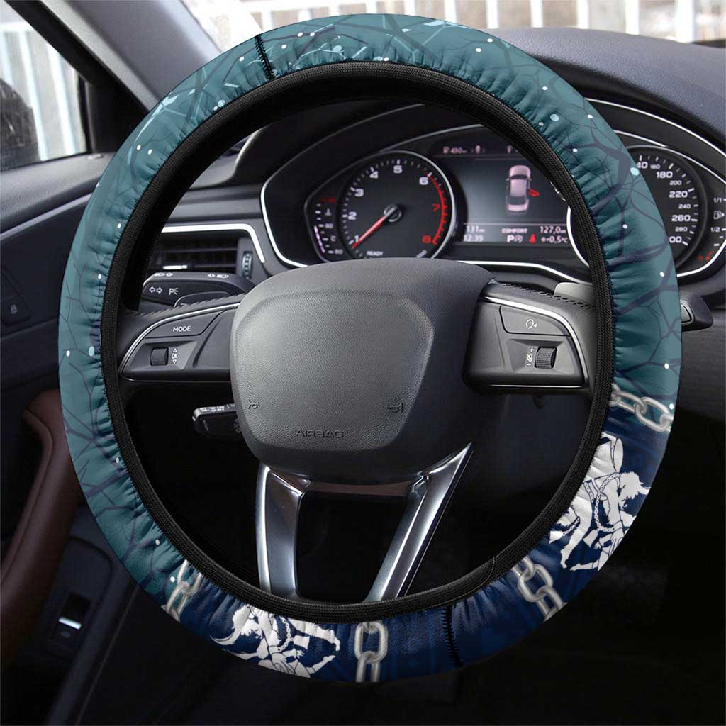 Gruss vom Krampus Christmas Steering Wheel Cover Creepy Xmas Devil - Wonder Print Shop