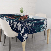 Gruss vom Krampus Christmas Tablecloth Creepy Xmas Devil - Wonder Print Shop