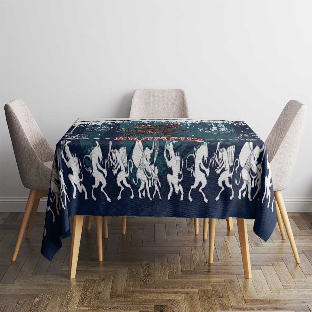Gruss vom Krampus Christmas Tablecloth Creepy Xmas Devil - Wonder Print Shop