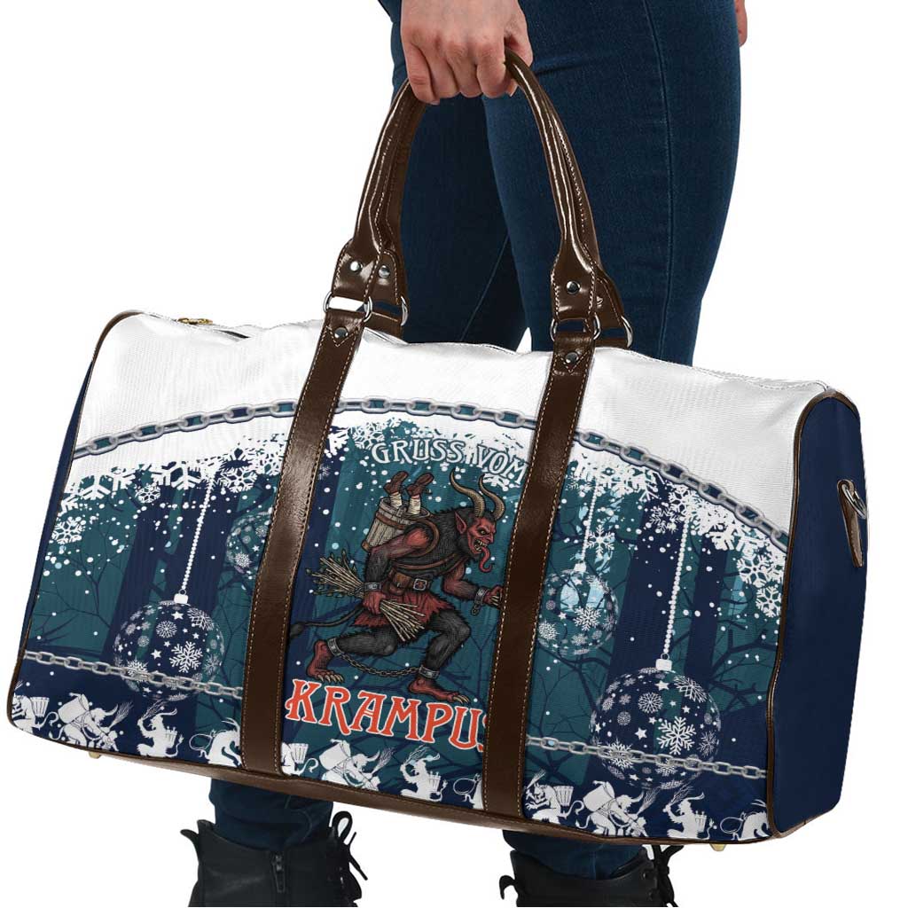 Gruss vom Krampus Christmas Travel Bag Creepy Xmas Devil - Wonder Print Shop