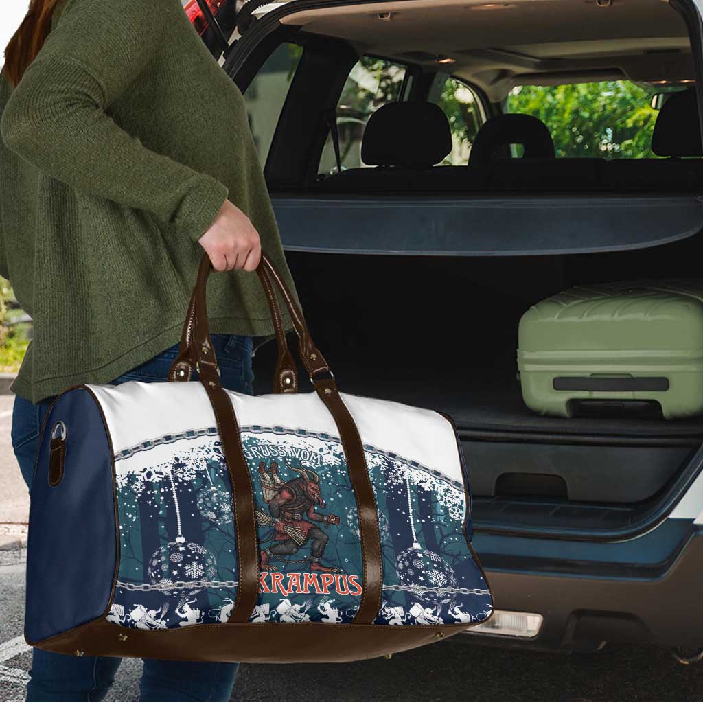Gruss vom Krampus Christmas Travel Bag Creepy Xmas Devil - Wonder Print Shop