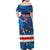 Custom Cape Verde Football Family Matching Off Shoulder Maxi Dress and Hawaiian Shirt Go Blue Sharks - Mascot Version - Wonder Print Shop