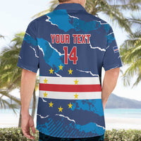 Custom Cape Verde Football Hawaiian Shirt Go Blue Sharks - Mascot Version - Wonder Print Shop