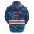Custom Cape Verde Football Hoodie Go Blue Sharks - Mascot Version - Wonder Print Shop