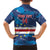 Custom Cape Verde Football Kid Hawaiian Shirt Go Blue Sharks - Mascot Version - Wonder Print Shop