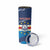 Custom Cape Verde Football Skinny Tumbler Go Blue Sharks - Mascot Version - Wonder Print Shop