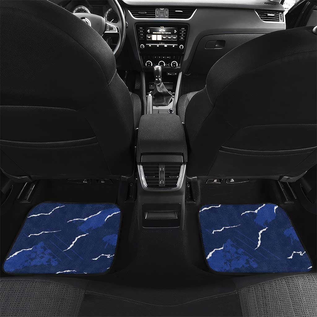 Custom Cape Verde Football Car Mats Go Blue Sharks - Sporty Version - Wonder Print Shop