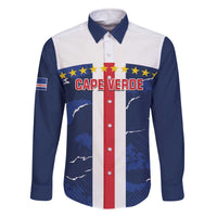 Custom Cape Verde Football Family Matching Off The Shoulder Long Sleeve Dress and Hawaiian Shirt Go Blue Sharks - Sporty Version - Wonder Print Shop