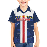 Custom Cape Verde Football Family Matching Tank Maxi Dress and Hawaiian Shirt Go Blue Sharks - Sporty Version - Wonder Print Shop