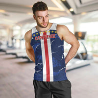 Custom Cape Verde Football Men Tank Top Go Blue Sharks - Sporty Version - Wonder Print Shop