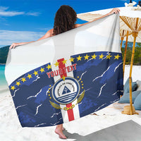 Custom Cape Verde Football Sarong Go Blue Sharks - Sporty Version - Wonder Print Shop