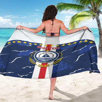 Custom Cape Verde Football Sarong Go Blue Sharks - Sporty Version - Wonder Print Shop
