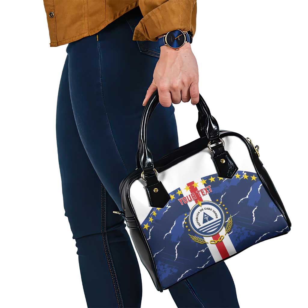 Custom Cape Verde Football Shoulder Handbag Go Blue Sharks - Sporty Version