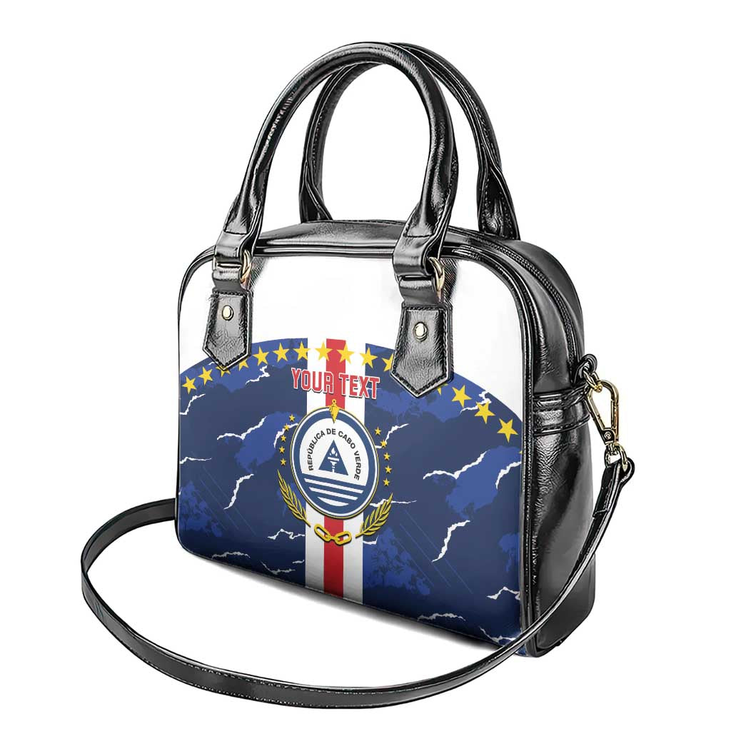 Custom Cape Verde Football Shoulder Handbag Go Blue Sharks - Sporty Version