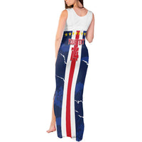 Custom Cape Verde Football Tank Maxi Dress Go Blue Sharks - Sporty Version - Wonder Print Shop
